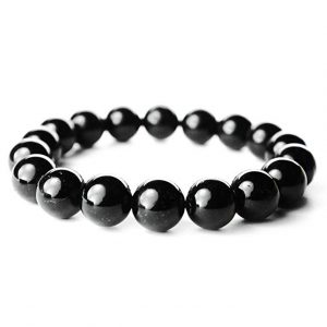 ONE ION 10mm Authentic Black Tourmaline Energy Bracelet